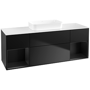 Villeroy and Boch Finion Villeroy and Boch Finion F741PDPD 160x60.3x50.1cm, shelves Black matt lacquer, Black matt lacquer
