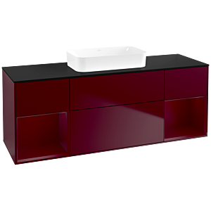 Villeroy und Boch Finion Waschtischunterschrank F742HBHB 160x60,3x50,1cm, Regale Peony matt lacquer, Peony Matt