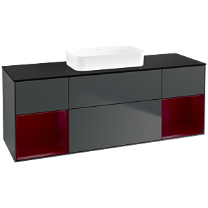 Villeroy and Boch Finion Villeroy and Boch Finion F742HBHG 160x60.3x50.1cm, shelves Peony matt lacquer, Midnight Blue Matt Lacquer