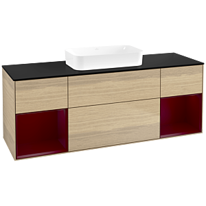 Villeroy and Boch Finion Villeroy and Boch Finion F742HBPC 160x60.3x50.1cm, shelves Peony matt lacquer, Oak Veneer