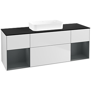 Villeroy and Boch Finion Villeroy and Boch Finion F742HGMT 160x60.3x50.1cm, shelves Midnight matt lacquer, White matt lacquer