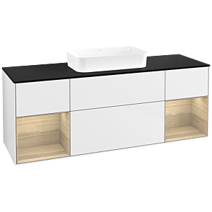 Villeroy and Boch Finion Villeroy and Boch Finion F742PCGF 160x60.3x50.1cm, shelves Oak Veneer , Glossy white lacquer