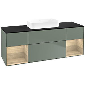 Villeroy and Boch Finion Villeroy and Boch Finion F742PCGM 160x60.3x50.1cm, shelves Oak Veneer , Olive Matt Lacquer