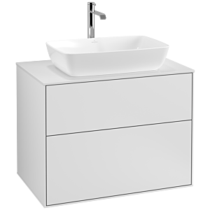 Villeroy und Boch Finion Waschtischunterschrank F75100MT 80x60,3cm, Abdeckplatte white matt, White matt lacquer