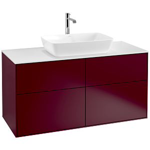 Villeroy et Boch Finion F79100HB 120x60,3cm, plaque de recouvrement blanc mat, Peony Matt