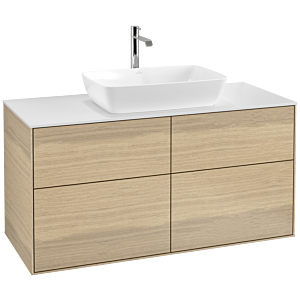 Villeroy und Boch Finion Waschtischunterschrank F79100PC 120x60,3cm, Abdeckplatte white matt, Oak Veneer