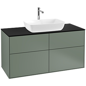 Villeroy and Boch Finion Villeroy and Boch Finion F79200GM 120x60.3cm, cover plate black matt, Olive Matt Lacquer