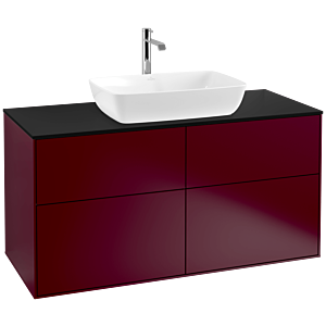 Villeroy and Boch Finion Villeroy and Boch Finion F79200HB 120x60.3cm, cover plate black matt, Peony Matt