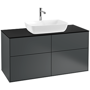 Villeroy and Boch Finion Villeroy and Boch Finion F79200HG 120x60.3cm, cover plate black matt, Midnight Blue Matt Lacquer