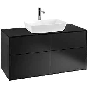 Villeroy and Boch Finion Villeroy and Boch Finion F79200PD 120x60.3cm, cover plate black matt, black matt lacquer
