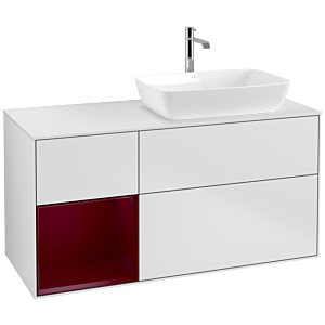 Villeroy and Boch Finion Villeroy and Boch Finion F801HBMT 120cm, cover plate matt white, shelves Peony matt lacquer, matt white lacquer