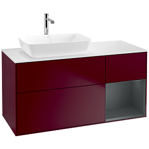 Villeroy and Boch Finion Villeroy and Boch Finion F811HGHB 120cm, cover plate matt white, shelves Midnight matt lacquer, Peony Matt