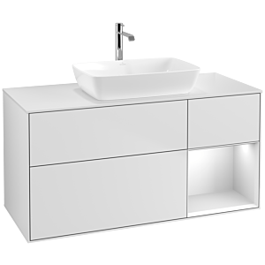 Villeroy and Boch Finion Villeroy and Boch Finion F831MTMT 120cm, cover plate white matt, shelves white matt lacquer, white matt lacquer