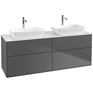 Villeroy and Boch Finion Villeroy and Boch Finion F84100GK 160x60.3cm, cover plate matt white, anthracite matt