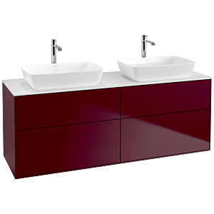 Villeroy und Boch Finion Waschtischunterschrank F84100HB 160x60,3cm, Abdeckplatte white matt, Peony Matt