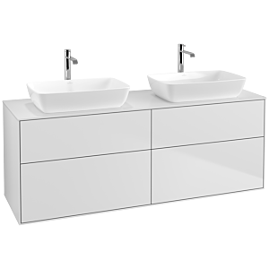 Villeroy und Boch Finion Waschtischunterschrank F84100MT 160x60,3cm, Abdeckplatte white matt, White matt lacquer