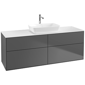 Villeroy and Boch Finion Villeroy and Boch Finion F85100GK 160x60.3cm, cover plate matt white, anthracite matt