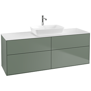 Villeroy et Boch Finion Villeroy et Boch F85100GM 160x60,3cm, plaque de finition blanc mat, Olive Matt Lacquer
