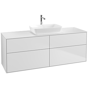 Villeroy und Boch Finion Waschtischunterschrank F85100MT 160x60,3cm, Abdeckplatte white matt, White matt lacquer