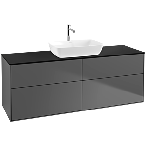 Villeroy and Boch Finion Villeroy and Boch Finion F85200GK 160x60.3cm, cover plate black matt, anthracite matt