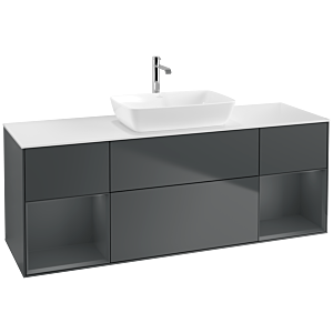 Villeroy and Boch Finion Villeroy and Boch Finion F861HGHG 160cm, cover plate white matt, shelves Midnight matt lacquer, Midnight Blue Matt Lacquer