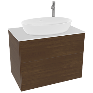 Villeroy and Boch Finion Villeroy and Boch Finion F87100GN 80x60.3cm, cover plate white matt, walnut veneer