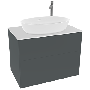 Villeroy and Boch Finion Villeroy and Boch Finion F87100HG 80x60.3cm, cover plate white matt, midnight Blue Matt Lacquer