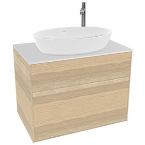Villeroy and Boch Finion Villeroy and Boch Finion F87100PC 80x60.3cm, cover plate white matt, Oak Veneer