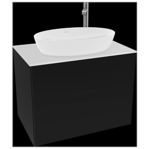 Villeroy and Boch Finion Villeroy and Boch Finion F87100PD 80x60.3cm, cover plate white matt, black matt lacquer