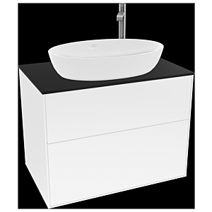 Villeroy and Boch Finion Villeroy and Boch Finion F87200GF 80x60.3cm, cover plate black matt, glossy white lacquer