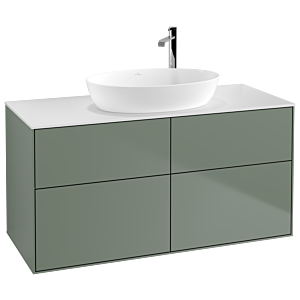 Villeroy and Boch Finion Villeroy and Boch Finion F91100GM 120x60.3cm, cover plate white matt, Olive Matt Lacquer