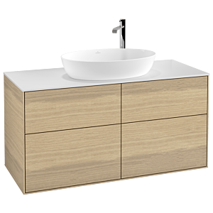 Villeroy und Boch Finion Waschtischunterschrank F91100PC 120x60,3cm, Abdeckplatte white matt, Oak Veneer
