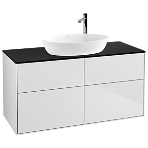 Villeroy and Boch Finion Villeroy and Boch Finion F91200MT 120x60.3cm, cover plate black matt, white matt lacquer