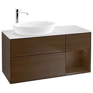 Villeroy and Boch Finion Villeroy and Boch Finion F931GNGN 120cm, cover plate white matt, shelves Walnut Veneer , Walnut Veneer veneer