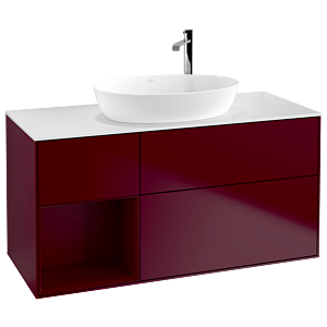 Villeroy and Boch Finion Villeroy and Boch Finion F941HBHB 120cm, cover plate white matt, shelves Peony matt lacquer, Peony Matt