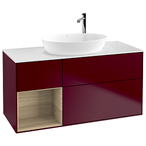 Villeroy and Boch Finion Villeroy and Boch Finion F941PCHB 120cm, cover plate white matt, shelves Oak Veneer , Peony Matt