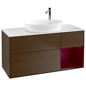 Villeroy and Boch Finion Villeroy and Boch Finion F951HBGN 120cm, cover plate white matt, shelves Peony matt lacquer, Peony veneer
