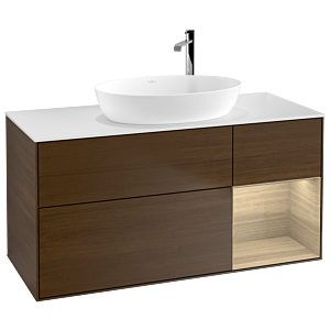 Villeroy and Boch Finion Villeroy and Boch Finion F951PCGN 120cm, cover plate white matt, shelves Oak Veneer , Oak Veneer veneer