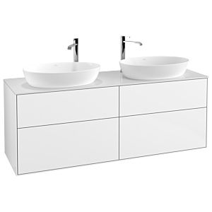 Villeroy und Boch Finion Waschtischunterschrank F96100GF 160x60,3cm, Abdeckplatte white matt, Glossy white lacquer