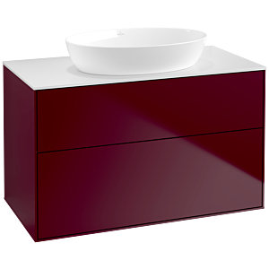 Villeroy und Boch Finion Waschtischunterschrank FA0100HB 100x60,3cm, Abdeckplatte white matt, Peony Matt