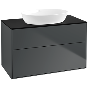 Villeroy and Boch Finion Villeroy and Boch Finion FA0200HG 100x60.3cm, cover plate black matt, Midnight Blue Matt Lacquer