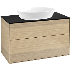 Villeroy and Boch Finion Villeroy and Boch Finion FA0200PC 100x60.3cm, cover plate black matt, Oak Veneer