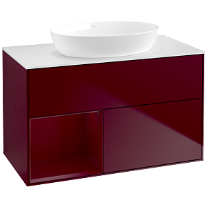 Villeroy and Boch Finion Villeroy and Boch Finion FA11HBHB 100cm, cover plate white matt, shelves Peony matt lacquer, Peony Matt