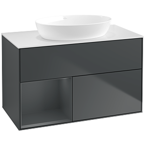 Villeroy and Boch Finion Villeroy and Boch Finion FA11HGHG 100cm, cover plate white matt, shelves Midnight matt lacquer, Midnight Blue Matt Lacquer