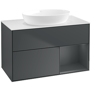 Villeroy and Boch Finion Villeroy and Boch Finion FA21HGHG 100cm, cover plate white matt, shelves Midnight matt lacquer, Midnight Blue Matt Lacquer