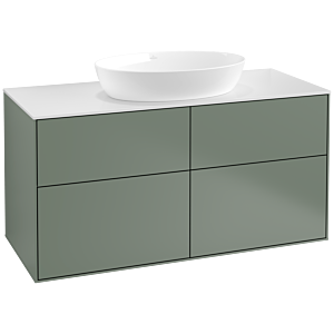 Villeroy and Boch Finion Villeroy and Boch Finion FA3100GM 120x60.3cm, cover plate white matt, Olive Matt Lacquer