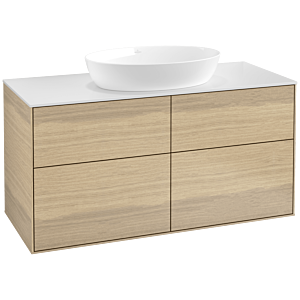 Villeroy and Boch Finion Villeroy and Boch Finion FA3100PC 120x60.3cm, cover plate white matt, Oak Veneer