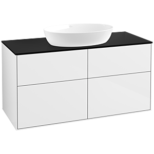 Villeroy and Boch Finion Villeroy and Boch Finion FA3200GF 120x60.3cm, cover plate black matt, glossy white lacquer