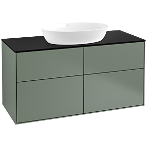 Villeroy and Boch Finion Villeroy and Boch Finion FA3200GM 120x60.3cm, cover plate black matt, Olive Matt Lacquer