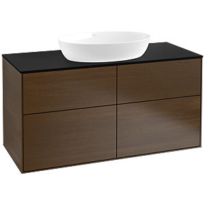 Villeroy and Boch Finion Villeroy and Boch Finion FA3200GN 120x60.3cm, cover plate black matt, walnut veneer